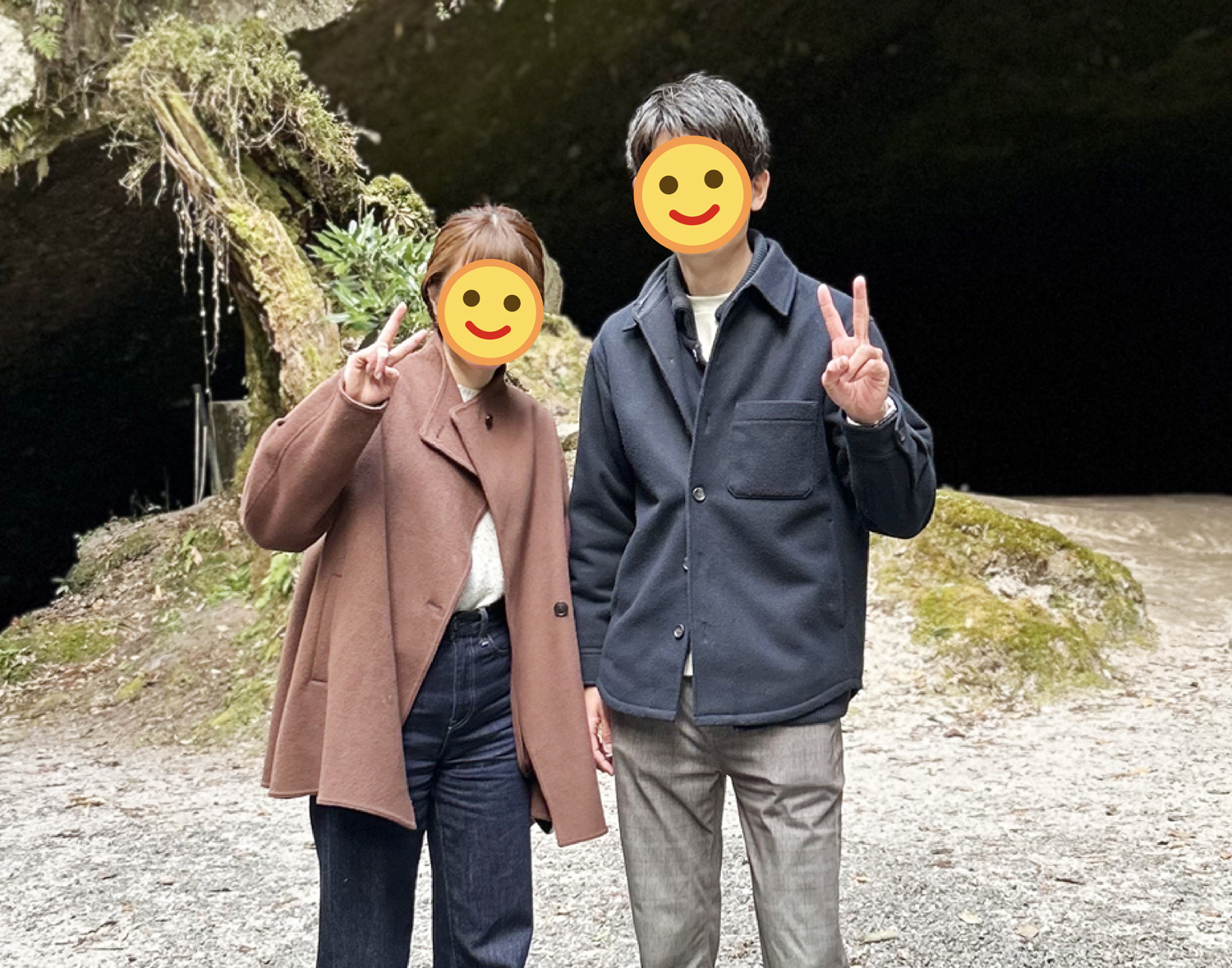 都城でデート中の成婚カップル