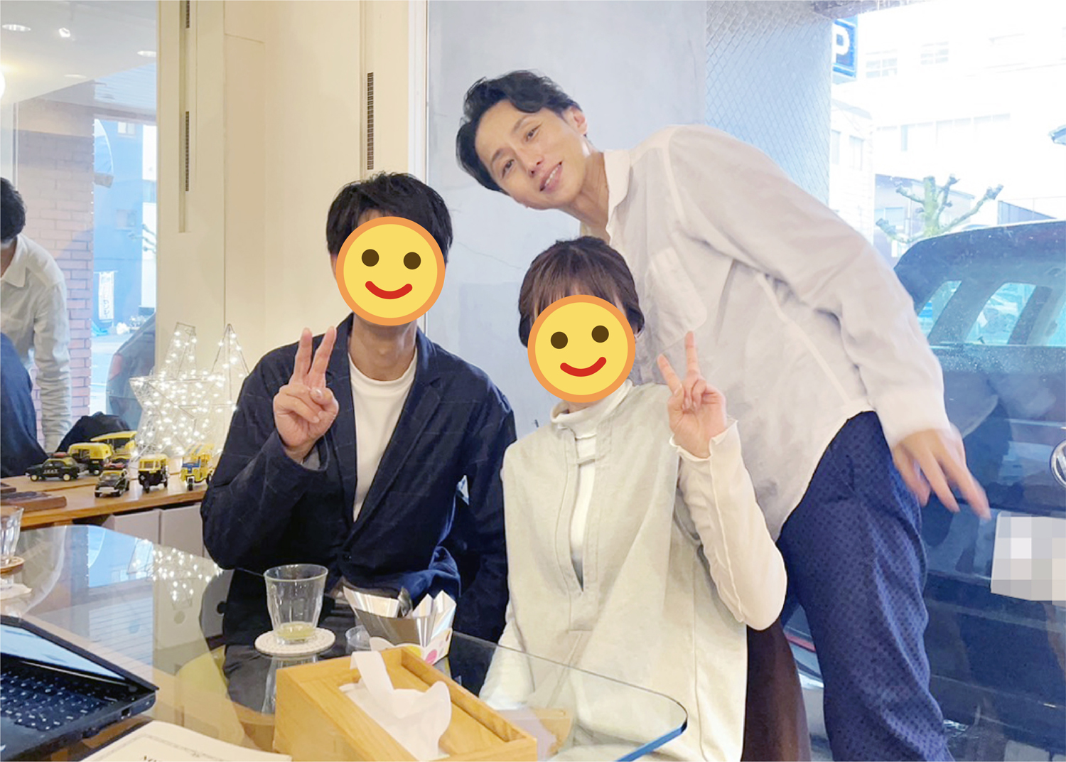 成婚カップルと婚活カウンセラー
